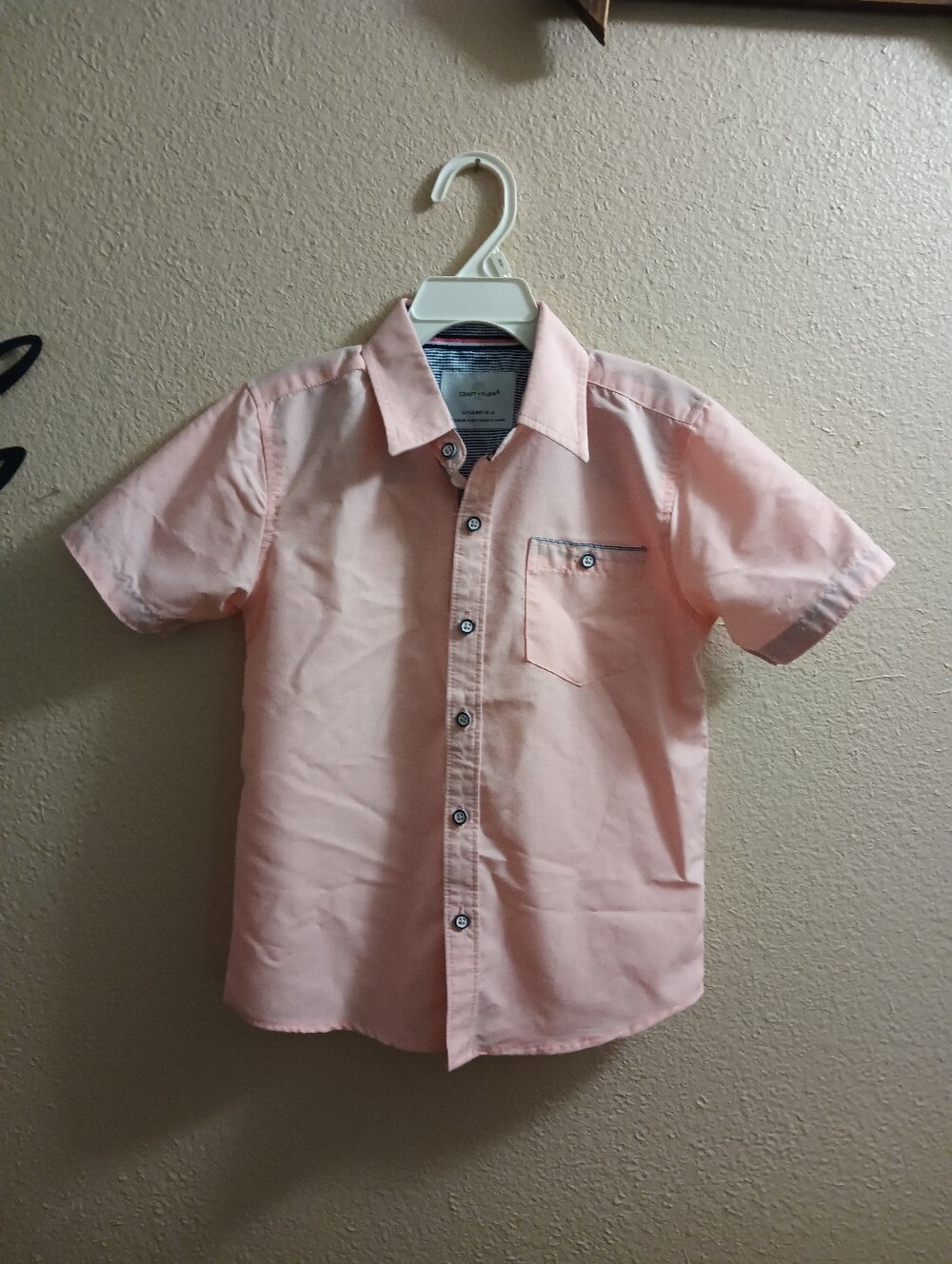 Craft + Flow Little Boy's Short Sleeve Button-Up Shirt